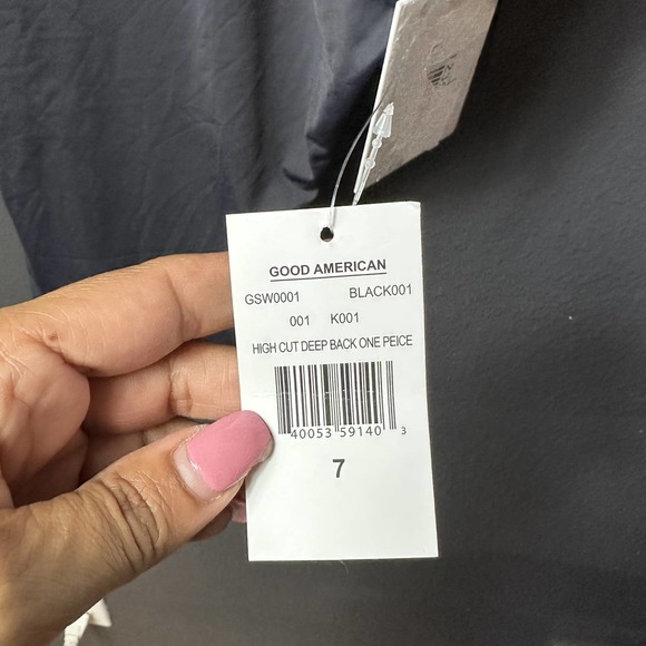 NWT Good American Women's Plus Size Layout High Cut Deep Back One-Piece Sz 7/4XL - Picture 8 of 9